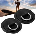 thumbnail image 4 of PVC D Patch, Reusable Durable Deck Accessories D-Ring Patch 2pcs  For Roof Racks Trailers Ground Sheets For PVC Inflatable Boat Kayak Canoe Yellow,Blue,Red,Emerald, 4 of 8