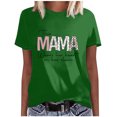 thumbnail image 1 of EQWLJWE Hauts d'Été pour Femmes Hauts pour Femmes Liquidation Mode pour Femmes Manches Courtes Col Rond Hauts Amples Blouse Manches Bouffantes Imprimé, 1 of 3