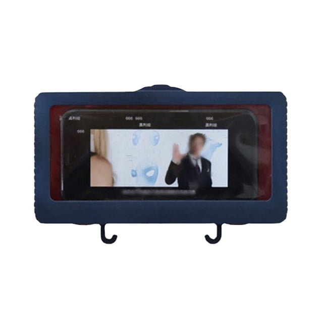 maskred Waterproof Phone Storage Box Kitchen Bathroom Mobile Phone Holder Box Wall Mounted Soap Bracket Organizer Universal Storage Case Blue 1 Pc