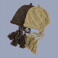 thumbnail image 4 of LinYooLi Chapeaux de Mode pour Femmes Chapeau Tressé Solide Tricoté à la Main Bonnet d'Hiver Accessoires Bonnets pour Femmes, 4 of 6