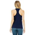 thumbnail image 2 of Bella Canvas Womens Jersey Racerback Tank, XL, Navy, 2 of 3
