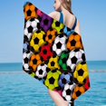 thumbnail image 1 of tumgatte Microfiber Beach Towel Super Lightweight Colorful Bath Towel Sandproof Beach Blanket Multi-Purpose Towel For Travel Swimming Pool 30x60 Inch Clearance, 1 of 3