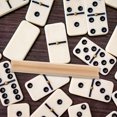 thumbnail image 2 of Wooden Dominoes Mahjong Holders Decorative Toys Base Stand 7.4 Inch Mexican Train Mirror Letters Tile Holder Card Display Rack Desk Tray For Push Card Block, 2 of 8
