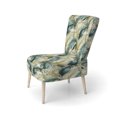 thumbnail image 3 of Designart "Tropics In Neutral Tones IV" Green Tropical Upholstered Accent Chair - Tropical Arm Chair For Bedroom, 3 of 7