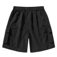 thumbnail image 4 of Yuyuzo Shorts Cargo pour Hommes à Taille Élastique, Couleur Unie, Randonnée en Plein Air, Été, Plage, Voyage, Shorts avec Poches, 4 of 4