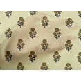 thumbnail image 4 of oneOone Cotton Poplin Fabric Leaves & Floral Block Printed Craft Fabric BTY 56 Inch Wide, 4 of 5