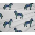 thumbnail image 4 of oneOone Polyester Lycra Fabric Horse Block Print Sewing Fabric BTY 56 Inch Wide, 4 of 4
