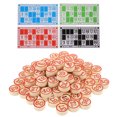 thumbnail image 3 of 1 Ensemble de Cartes de Chiffres Bingo Jeu d'Échecs Bingo et de Pièces d'Échecs de Chiffres Accessoires de Jeu, 3 of 8
