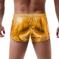 thumbnail image 4 of YUGYXL Mens Cotton Shorts Fashion Shiny Sparkly Rave Outfit Party Shorts with Pockets Yellow XL, 4 of 5