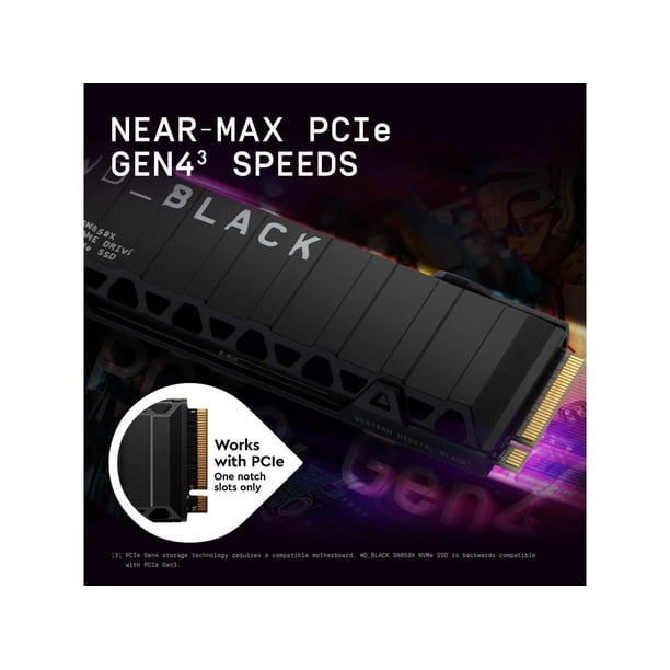 WD_BLACK 4TB SN850X NVMe SSD, Internal Gaming Solid State Drive
