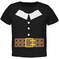 thumbnail image 1 of Halloween Pilgrim Costume Black Toddler T-Shirt, 1 of 1