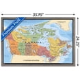 thumbnail image 2 of Map - Canada Wall Poster, 22.375" x 34" Framed, 2 of 4