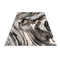 thumbnail image 3 of LaDole Rugs 4x6 ft Modern Earth Abstract Area Rug | Contemporary Small Carpet For Bedroom, Living Room, Kitchen, Entry Way, Indoor Floor Décor | Grey Ivory, 3 of 5