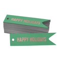 thumbnail image 1 of Inkdotpot Pack Of 50 Happy Holiday Favor Paper Tags Craft Real Rose Gold Foil Hang Tags, 1 of 1
