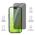 thumbnail image 4 of Graflsoa Ultra-Thin Privacy Tempered Glass Screen Protector for iPhone 15 - Full Coverage, Anti-Scratch, Edge Adhesive Design, 0.33mm Thickness, 6.1 Inch, Enhanced Privacy & Touch Sensitivity, 4 of 7