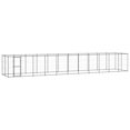 thumbnail image 1 of vidaXL Outdoor Dog Kennel Steel 26.62 m², 1 of 4