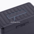 thumbnail image 4 of ZTTD Business Card Organizer, Index Card Holder, Plastic Index Card Holder Box for Flashcards, Notecards, Recipes, 300-400 Capacity, Black, L, 4 of 9