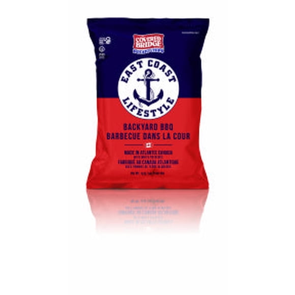 Covered Bridge East Coast Lifestyle Backyard BBQ Potato Chips, 142g (12 Pack)