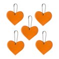 thumbnail image 1 of Dvkptbk The Reflector 5Pcs Reflective Pendant Outdoor Reflective Pendant Heart Shaped Reflective Suitable for Backpack Riding Walking Running Travel Equipment, 1 of 1