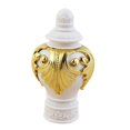 thumbnail image 1 of veasfak Curtain Pole Finials Flower Pattern Curtain Rod End for Kitchen Bedroom Home white, 1 of 9