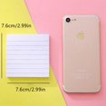 thumbnail image 2 of Jierger 3x3 Inch Lined Sticky Notes, 100 Sheets Self-Stick Notepads for School, Office, Home Desk, Graduation Party Planning, Notebook Marking, Easy to Post Accessories, 2 of 9