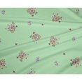 thumbnail image 4 of oneOone Polyester Lycra Fabric Leaves & Flower Floral Printed Fabric 1 Yard 56 Inch Wide, 4 of 4