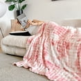 thumbnail image 4 of EGNMCR Throw Blanket, Throw Blanket for Couch Imitation Rabbits Hair Fleece Blanket Office Nap Blanket Air Conditioning Sofa Cover Blanket Student Dormitory Fleece Blanket Polyester Fiber Blanket, 4 of 6