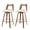 Brown + White, variant on Wood Swivel Bar Stools Set of 2, Mid-Century 26 Inch Counter Height Barstools with Backrest and Foot Ring for Home Bar Dining Room Kitchen Island Coffee Shop