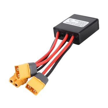 Electric Bike Dual Battery Discharge Converter, 20A 30A 40A 24 to 72VDC Dual Battery Pack Switch Balancer with Plug for 250 to 3000W Motor