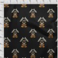 thumbnail image 3 of oneOone Georgette Viscose Fabric Leaves|Bird & Floral Block Decor Fabric Printed BTY 42 Inch Wide, 3 of 4