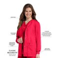 thumbnail image 5 of Landau Essentials Veste d'Uniforme à 4 Poches pour Femmes : Coupe Classique et Décontractée, Col Ras du Cou, devant à Boutons-Pression et Poignets en Tricot 7525, 5 of 5