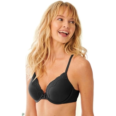 Maidenform Womens Comfort Devotion Embellished Extra Coverage Bra, 38C, Black