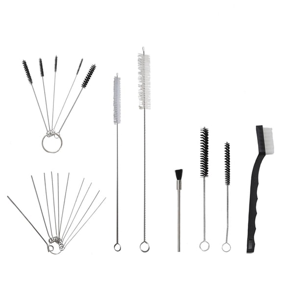 17 Pieces Spray Gun Nozzle Cleaning Repair Tool Needle Brush Kit Set Cleaning Accessories Multi-Purpose Cleaning Tool