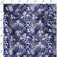 thumbnail image 3 of Soimoi Blue Moss Georgette Fabric Leopard Animal Skin Print Sewing Fabric Yard 42 Inch Wide, 3 of 6