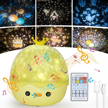 Enfants Veilleuse Projecteur Étoile Lampe, Veilleuse Projecteur + Minuterie + Télécommande + 6 Couleurs + 360 ° Rotation, LED Bébé Ciel Étoilé Nuit Lumière pour Anniversaire, Noël [Classe d'Énergie A ]