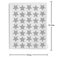thumbnail image 1 of KUIZAP 10 Feuilles 15mm Autocollants Auto-Adhésifs Étoile Dorée Récompense de Mérite pour Enseignant Scolaire Bureau (Argent), 1 of 7