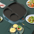 thumbnail image 3 of 3 in 1 Electric Omelette Pan Barbecue Pan Electric Cooker Multifunction Non-Stick Hotpot Steamer Steak Frying B US Plug, 3 of 7