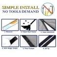 thumbnail image 2 of Labymos Upgrade Hands Free Magnetic Screen Door Mesh Curtain Keeps Bugs Out Full Frame Magnets, 2 of 8