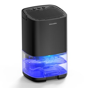 Déshumidificateur compact à domicile avec 7-Colour Lumière, 800ml Citernes & Arrêt automatique