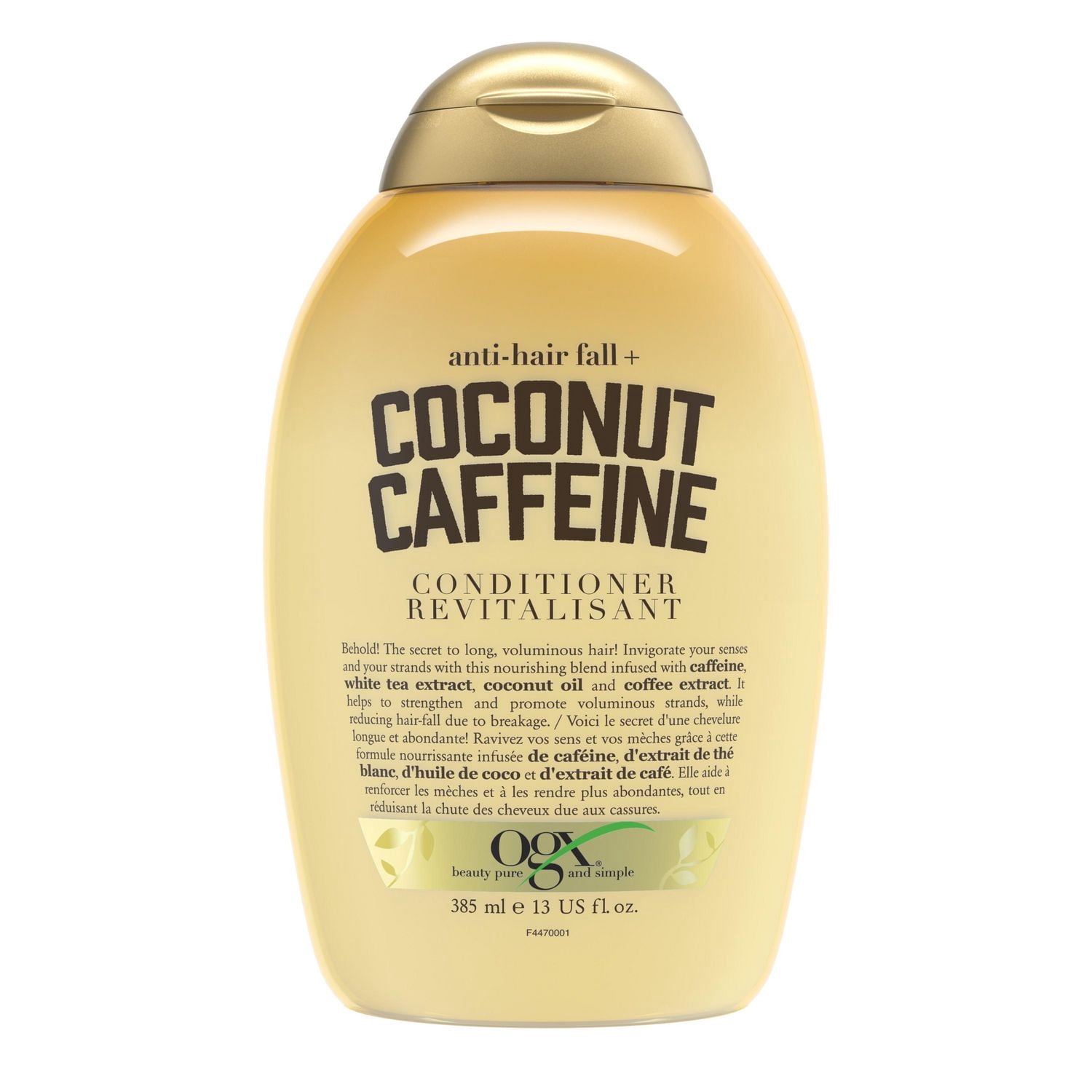 OGX Anti-Hair Fall + Coconut Caffeine Strengthening Conditioner with Caffeine, Coconut Oil & Coffee Extract