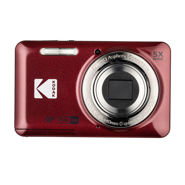 Kodak Pixpro FZ55 Digital Camera (Red) Bundle Including: 128 GB