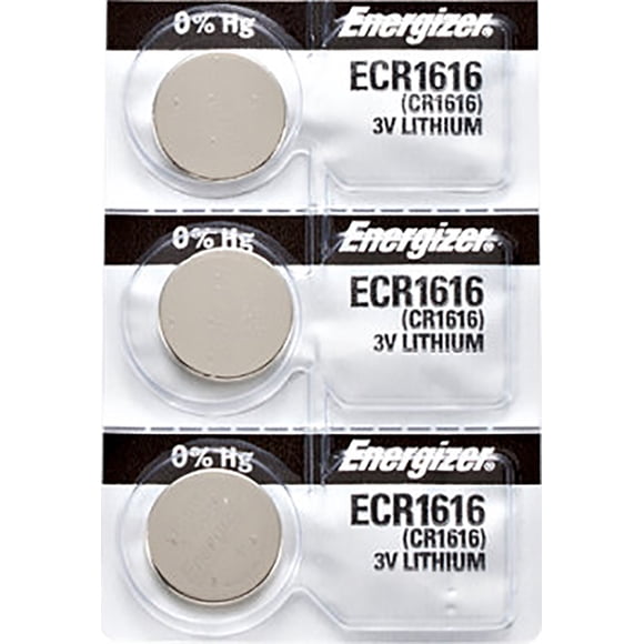 3 x Energizer CR1616 Batteries, Lithium Battery 1616