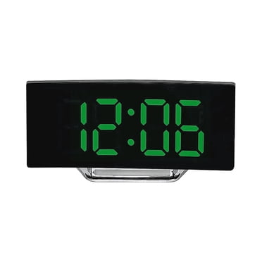 XZNGL Réveils Numériques pour Chambres Horloge de Table Grand Écran Led Écran Incurvé Réveil Horloge Électronique Intelligente Numérique pour Chambre Bureau Réveil Numérique pour Chambre