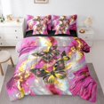 thumbnail image 1 of Purple Marble Bed in a Bag Queen Comforter Set 7 Piece Red Butterfly Bedding Sets,Gold Marbling Sheet Set Abstract Ombre Ink Fluid Art Bed Set,Rustic Animal Butterflies Room Decor Aesthetic, 1 of 5