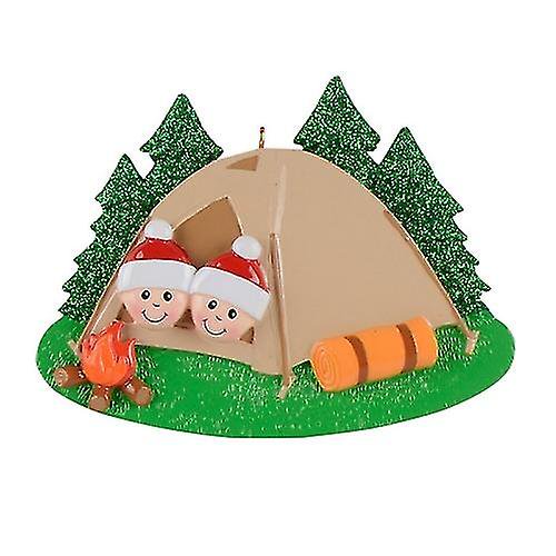 2 Pcs Christmas Decoration Christmas Tree Pendant-2 People-(Bmatwk)