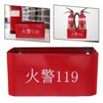 thumbnail image 3 of Heavy Duty Fire Extinguisher Wall Mount Bracket With Iron Holder For Office Hanging Double Extinguisher Storage Base Organizer, 3 of 8