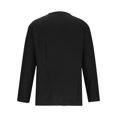 thumbnail image 4 of Yuyuzo Long Sleeve Shirts for Men Spring Fall Loose Casual V Neck Lightweight Solid Color Tee Tops, 4 of 6