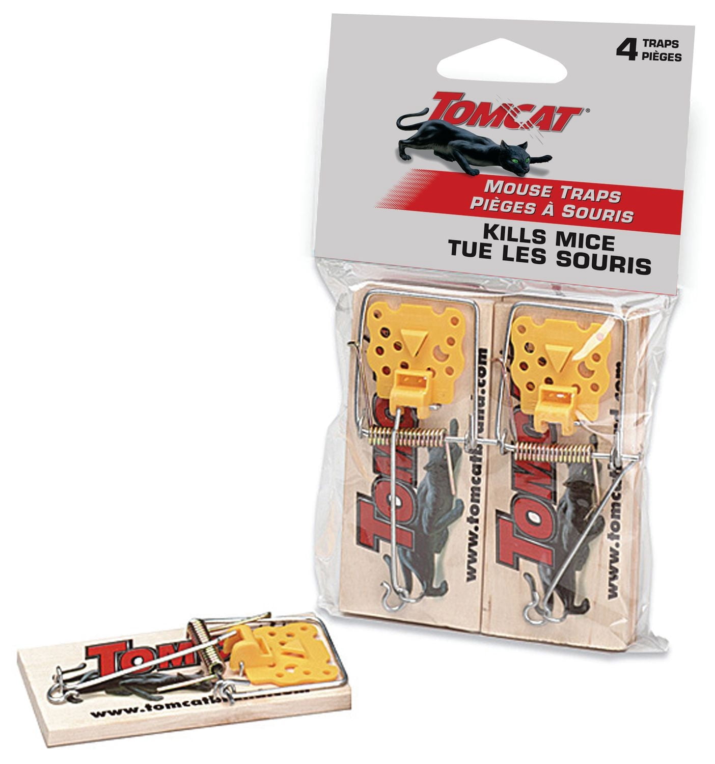 Tomcat pièges à souris en bois - paquet de 4
