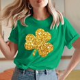 thumbnail image 1 of Meichang Chemises Porte-Bonheur pour Femmes T-Shirts de la Saint-Patrick T-Shirts Graphiques Trèfle T-Shirts de Fête Col Rond Hauts Irlandais Porte-Bonheur T-Shirts Décontractés à Manches Courtes Liquidation de Printemps, 1 of 7