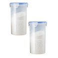thumbnail image 1 of Oleegame 2 Pcs Rangement de Produits Boîte de Rangement de Cuisine Scellée Conservation des Aliments Contenant de Conservation en Plastique Réservoir de Rangement Grains Boîte Scellée, 1 of 4
